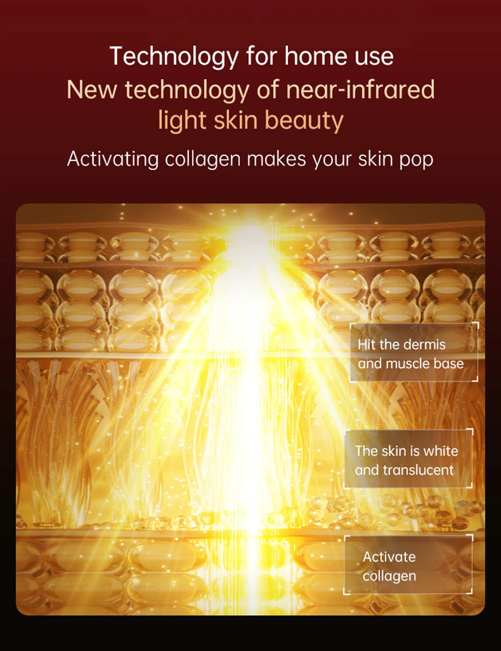 Home Use Red Light Therapy LED 4 Colors Facial Mask Skin Moisturize Rejuvenation Wrinkle Removal Anti Acne Shrink Pores Salon